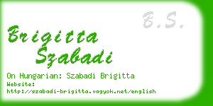 brigitta szabadi business card